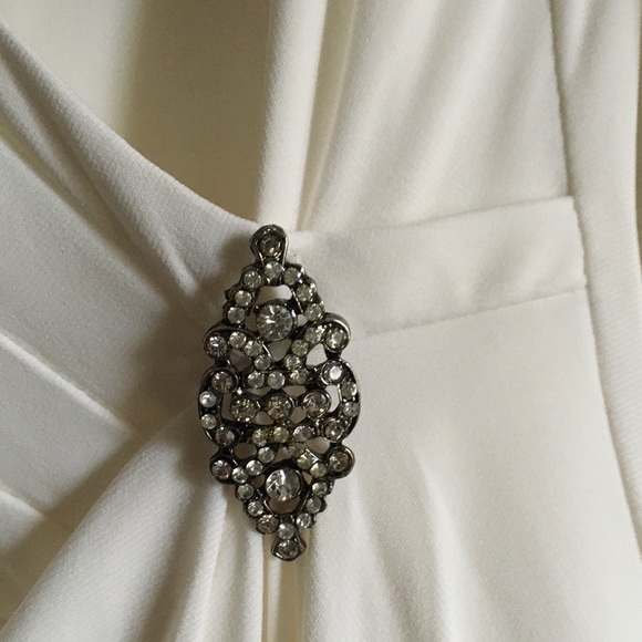 American Living Knee Length Dress in Winter White Size 10 - Picture 3 of 5